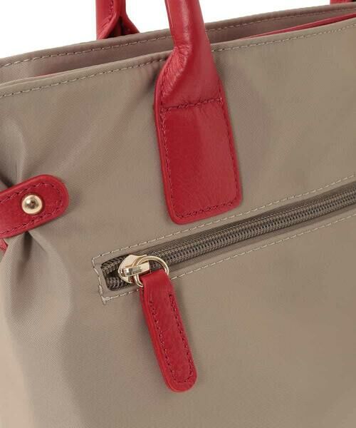 MK MICHEL KLEIN BAG / エムケーミッシェルクランバッグ トートバッグ | [2WAY/撥水加工]異素材ベルトデザインスクエアバッグ | 詳細7