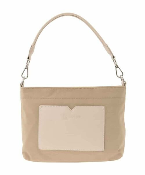 MK MICHEL KLEIN BAG / エムケーミッシェルクランバッグ ショルダーバッグ | [2WAY]異素材ポケットコンパクトデザインバッグ | 詳細1