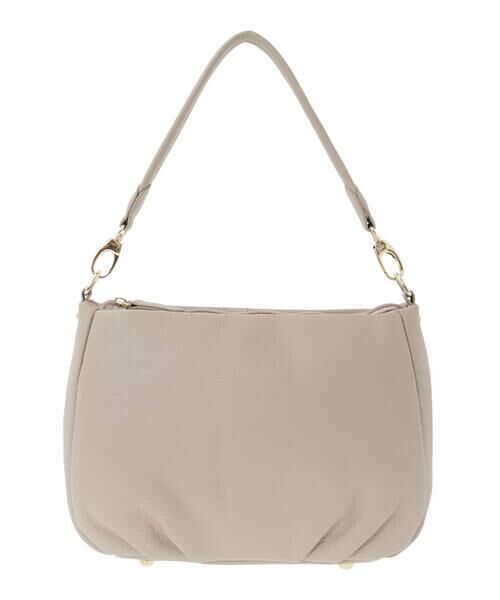 MK MICHEL KLEIN BAG / エムケーミッシェルクランバッグ ショルダーバッグ | [2WAY]ギャザーポイント牛革ワンハンドルバッグ | 詳細1