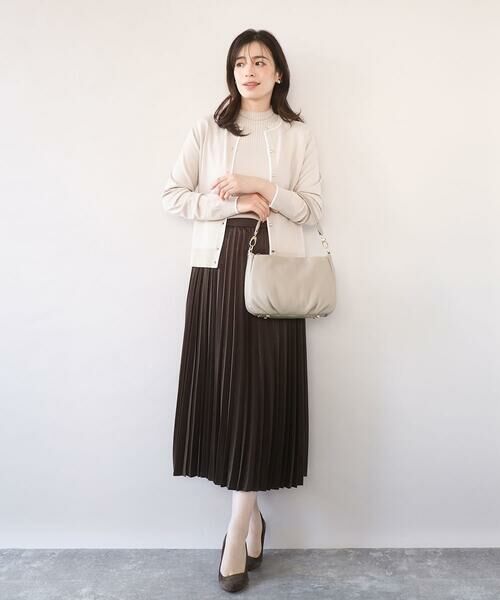 MK MICHEL KLEIN BAG / エムケーミッシェルクランバッグ ショルダーバッグ | [2WAY]ギャザーポイント牛革ワンハンドルバッグ | 詳細13