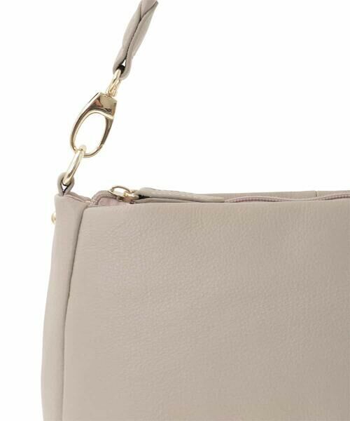 MK MICHEL KLEIN BAG / エムケーミッシェルクランバッグ ショルダーバッグ | [2WAY]ギャザーポイント牛革ワンハンドルバッグ | 詳細5