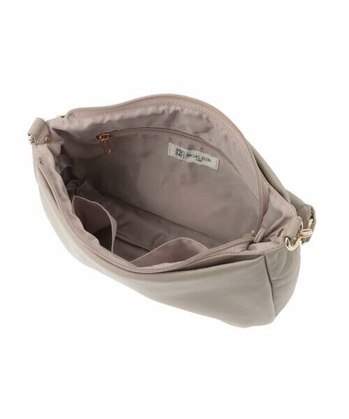 MK MICHEL KLEIN BAG / エムケーミッシェルクランバッグ ショルダーバッグ | [2WAY]ギャザーポイント牛革ワンハンドルバッグ | 詳細9