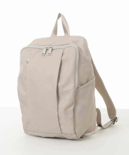 MK MICHEL KLEIN BAG / エムケーミッシェルクランバッグ リュック・バックパック | [撥水]フロントタックコンパクトリュック（オフホワイト）