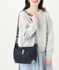 MK MICHEL KLEIN BAG / エムケーミッシェルクランバッグ ショルダーバッグ | [撥水/500g以下の軽量]レザーポイントナイロンショルダーバッグ