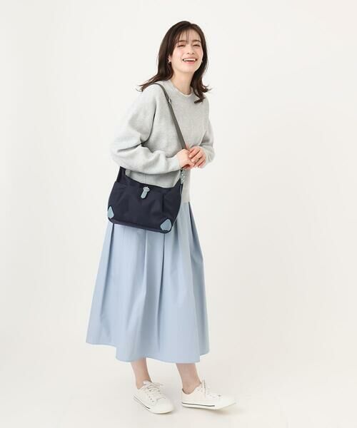 MK MICHEL KLEIN BAG / エムケーミッシェルクランバッグ ショルダーバッグ | [撥水/軽量]レザーポイントナイロンショルダーバッグ | 詳細15