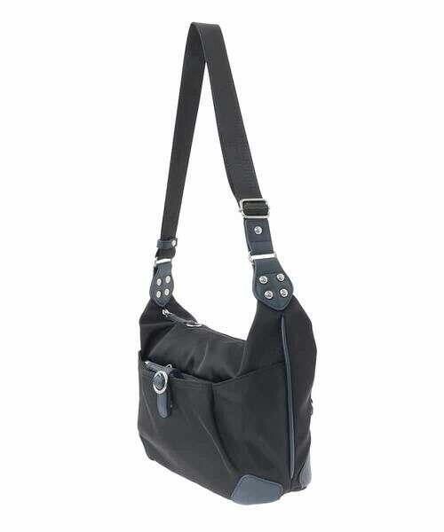 MK MICHEL KLEIN BAG / エムケーミッシェルクランバッグ ショルダーバッグ | [撥水/軽量]レザーポイントナイロンショルダーバッグ | 詳細2