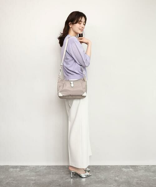 MK MICHEL KLEIN BAG / エムケーミッシェルクランバッグ ショルダーバッグ | [撥水/軽量]レザーポイントナイロンショルダーバッグ | 詳細25
