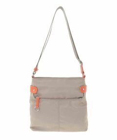 MK MICHEL KLEIN BAG / エムケーミッシェルクランバッグ ショルダーバッグ | [撥水/軽量]アクセントレザースクエアショルダーバッグ