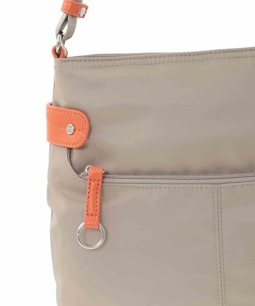 MK MICHEL KLEIN BAG / エムケーミッシェルクランバッグ ショルダーバッグ | [撥水/軽量]アクセントレザースクエアショルダーバッグ | 詳細10