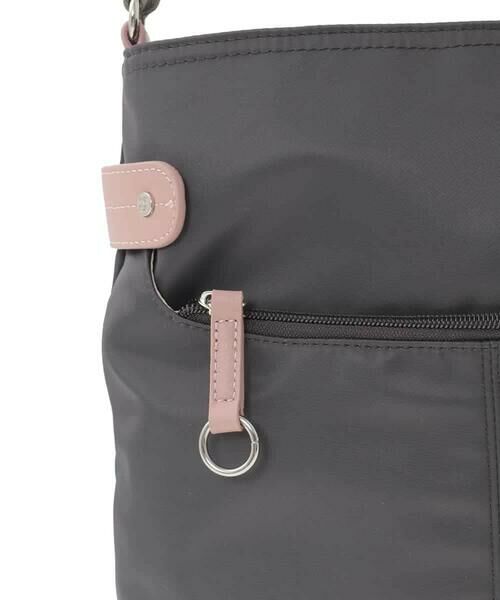 MK MICHEL KLEIN BAG / エムケーミッシェルクランバッグ ショルダーバッグ | [撥水/軽量]アクセントレザースクエアショルダーバッグ | 詳細13