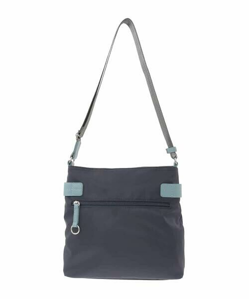 MK MICHEL KLEIN BAG / エムケーミッシェルクランバッグ ショルダーバッグ | [撥水/軽量]アクセントレザースクエアショルダーバッグ | 詳細3