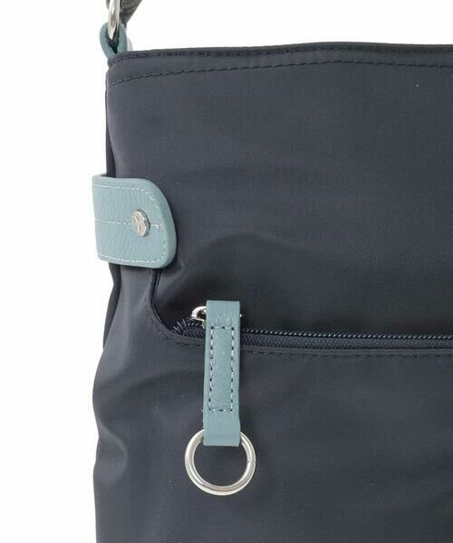 MK MICHEL KLEIN BAG / エムケーミッシェルクランバッグ ショルダーバッグ | [撥水/軽量]アクセントレザースクエアショルダーバッグ | 詳細5