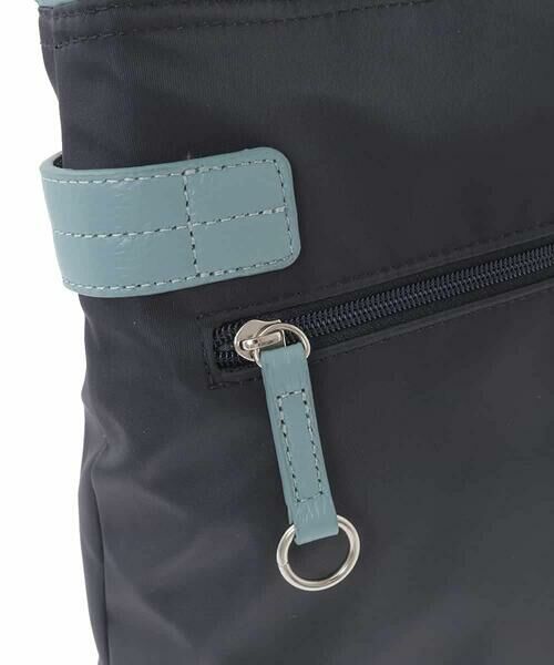 MK MICHEL KLEIN BAG / エムケーミッシェルクランバッグ ショルダーバッグ | [撥水/軽量]アクセントレザースクエアショルダーバッグ | 詳細6