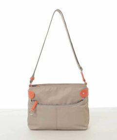 MK MICHEL KLEIN BAG / エムケーミッシェルクランバッグ ショルダーバッグ | [撥水/軽量]アクセントレザーコンパクトショルダーバッグ