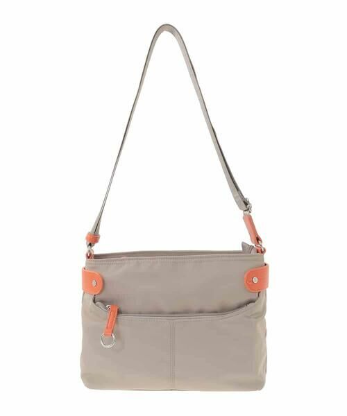 MK MICHEL KLEIN BAG / エムケーミッシェルクランバッグ ショルダーバッグ | [撥水/軽量]アクセントレザーコンパクトショルダーバッグ | 詳細1