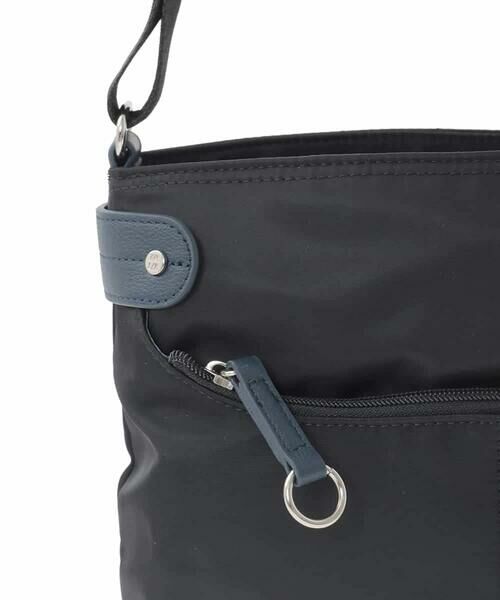 MK MICHEL KLEIN BAG / エムケーミッシェルクランバッグ ショルダーバッグ | [撥水/軽量]アクセントレザーコンパクトショルダーバッグ | 詳細11