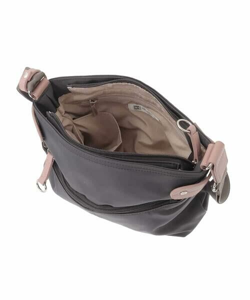 MK MICHEL KLEIN BAG / エムケーミッシェルクランバッグ ショルダーバッグ | [撥水/軽量]アクセントレザーコンパクトショルダーバッグ | 詳細14