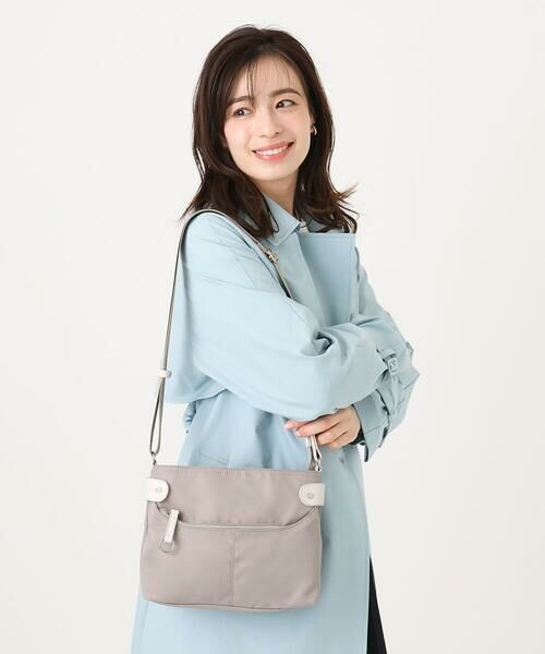 MK MICHEL KLEIN BAG / エムケーミッシェルクランバッグ ショルダーバッグ | [撥水/軽量]アクセントレザーコンパクトショルダーバッグ | 詳細15