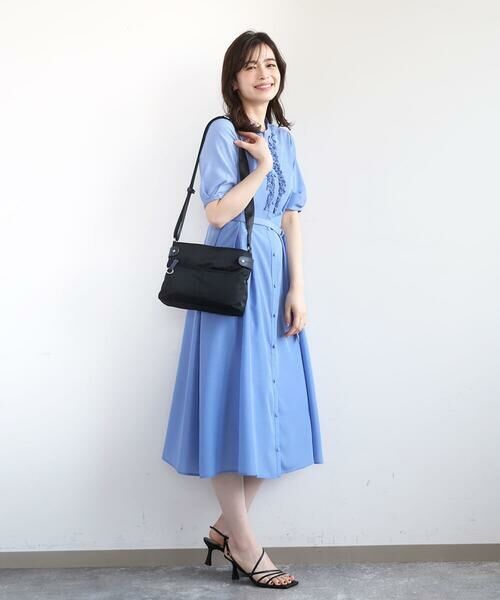 MK MICHEL KLEIN BAG / エムケーミッシェルクランバッグ ショルダーバッグ | [撥水/軽量]アクセントレザーコンパクトショルダーバッグ | 詳細21