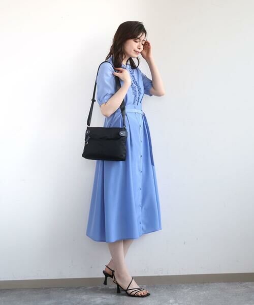 MK MICHEL KLEIN BAG / エムケーミッシェルクランバッグ ショルダーバッグ | [撥水/軽量]アクセントレザーコンパクトショルダーバッグ | 詳細22