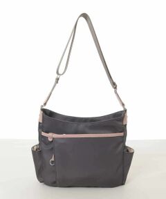 MK MICHEL KLEIN BAG / エムケーミッシェルクランバッグ ショルダーバッグ | [撥水/軽量]アクセントレザーショルダーバッグ