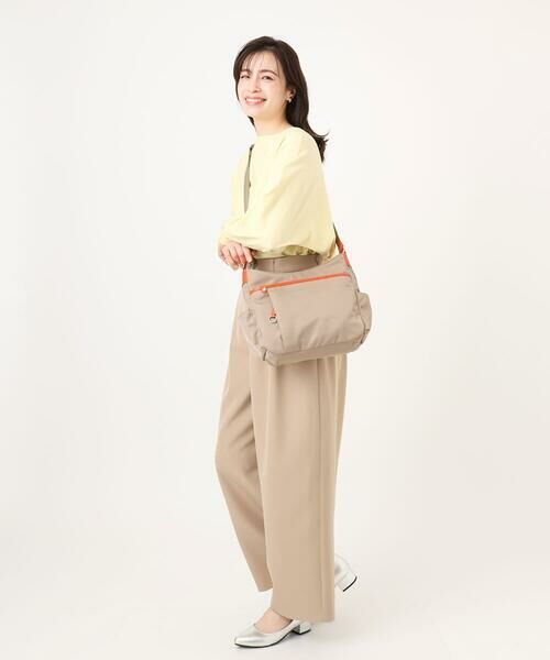 MK MICHEL KLEIN BAG / エムケーミッシェルクランバッグ ショルダーバッグ | [撥水/500g以下の軽量]アクセントレザーショルダーバッグ | 詳細2