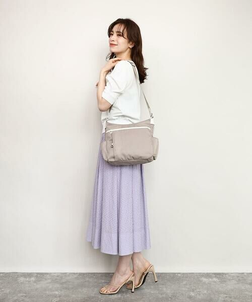 MK MICHEL KLEIN BAG / エムケーミッシェルクランバッグ ショルダーバッグ | [撥水/軽量]アクセントレザーショルダーバッグ | 詳細25