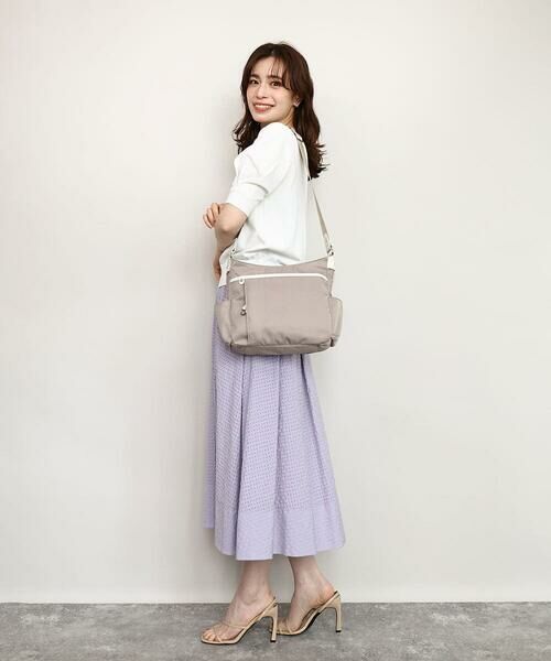 MK MICHEL KLEIN BAG / エムケーミッシェルクランバッグ ショルダーバッグ | [撥水/軽量]アクセントレザーショルダーバッグ | 詳細26