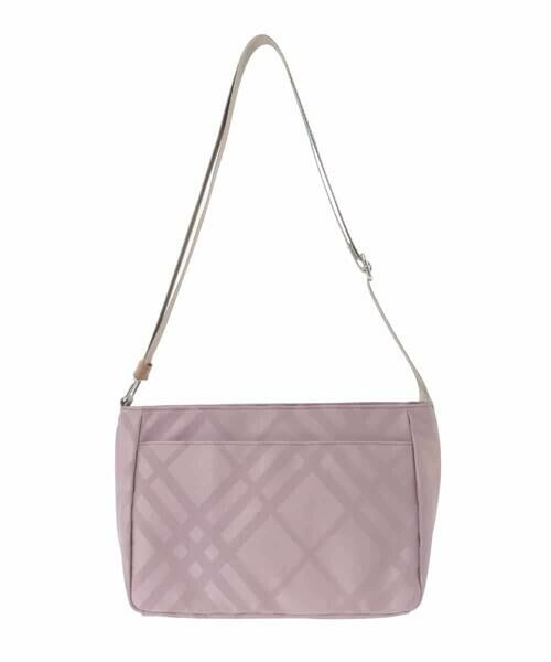 MK MICHEL KLEIN BAG / エムケーミッシェルクランバッグ ショルダーバッグ | チェック柄コンパクトショルダーバッグ（ピンク）