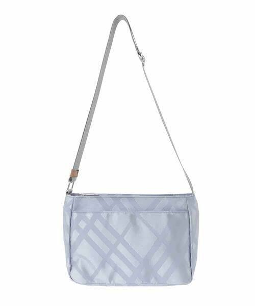 MK MICHEL KLEIN BAG / エムケーミッシェルクランバッグ ショルダーバッグ | チェック柄コンパクトショルダーバッグ（ライトブルー）