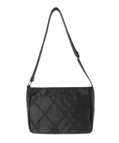 MK MICHEL KLEIN BAG / エムケーミッシェルクランバッグ ショルダーバッグ | チェック柄コンパクトショルダーバッグ（ブラック）