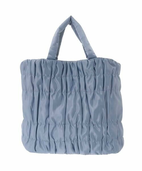 MK MICHEL KLEIN BAG / エムケーミッシェルクランバッグ トートバッグ | [A4収納可/300g以下の軽量]ギャザーデザインナイロントートバッグ | 詳細2