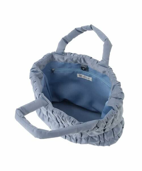 MK MICHEL KLEIN BAG / エムケーミッシェルクランバッグ トートバッグ | [A4収納可/300g以下の軽量]ギャザーデザインナイロントートバッグ | 詳細8