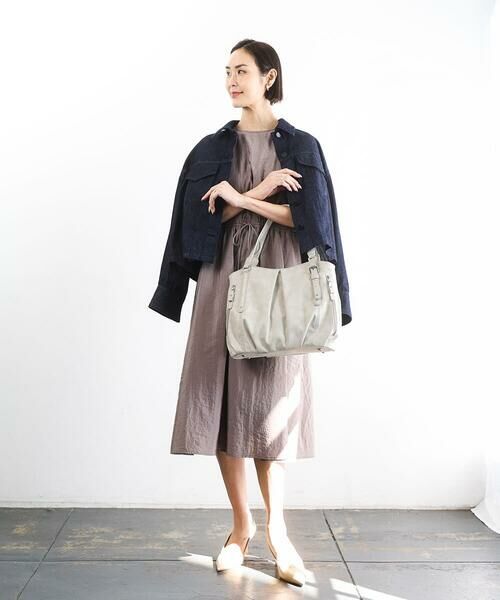 MK MICHEL KLEIN BAG / エムケーミッシェルクランバッグ トートバッグ | [2WAY]合成皮革タックデザイントートバッグ | 詳細16