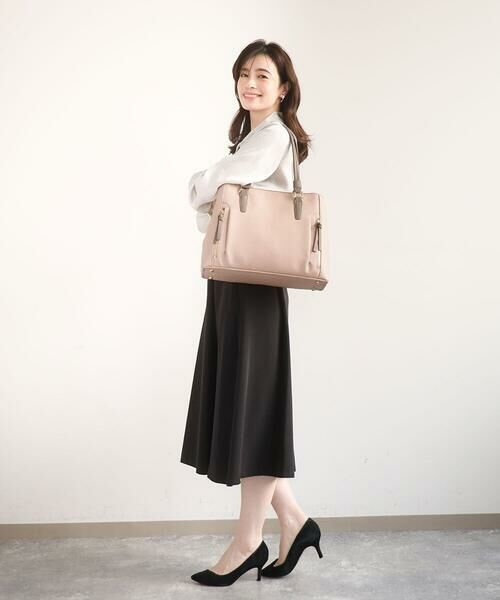 MK MICHEL KLEIN BAG / エムケーミッシェルクランバッグ トートバッグ | [A4収納可/2WAY]サイドジップデザイントートバッグ | 詳細18