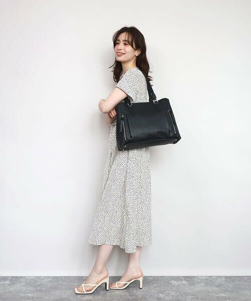 MK MICHEL KLEIN BAG / エムケーミッシェルクランバッグ トートバッグ | [A4収納可/2WAY]サイドジップデザイントートバッグ | 詳細21
