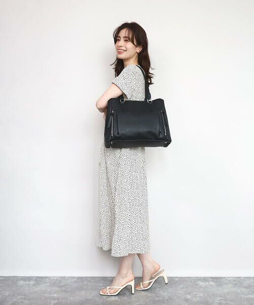 MK MICHEL KLEIN BAG / エムケーミッシェルクランバッグ トートバッグ | [A4収納可/2WAY]サイドジップデザイントートバッグ | 詳細22