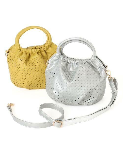 MK MICHEL KLEIN BAG / エムケーミッシェルクランバッグ ショルダーバッグ | [2WAY]パンチングデザインラウンドミニバッグ | 詳細16