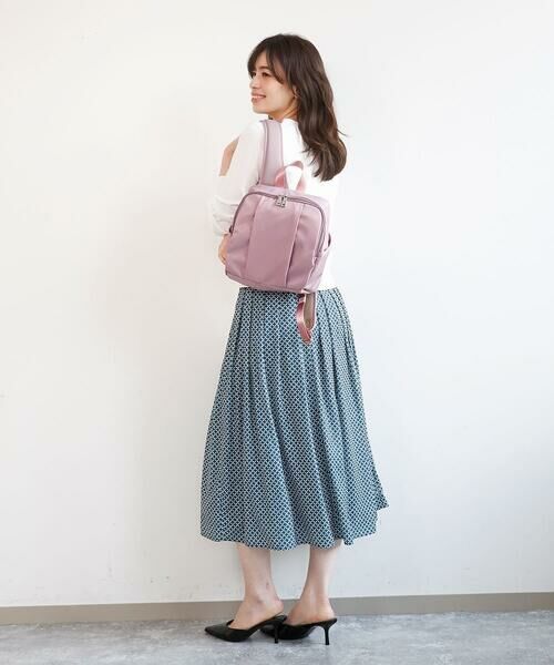 MK MICHEL KLEIN BAG / エムケーミッシェルクランバッグ リュック・バックパック | [撥水]フロントタックデザインミニリュック | 詳細15