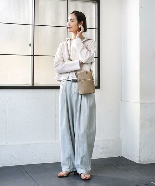 MK MICHEL KLEIN BAG / エムケーミッシェルクランバッグ ショルダーバッグ | [300g以下の軽量]牛革ラウンドジップショルダーバッグ | 詳細19