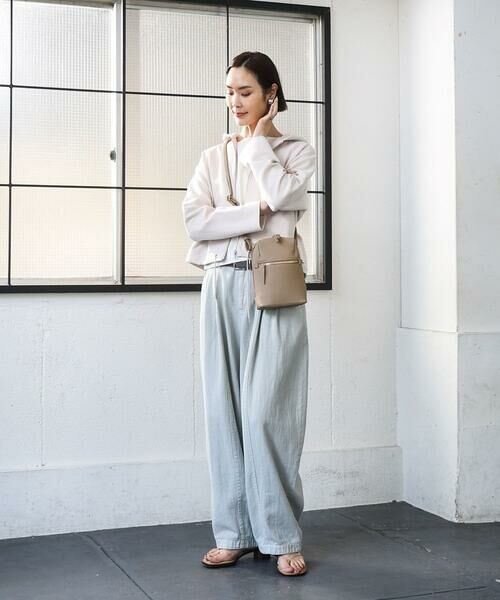 MK MICHEL KLEIN BAG / エムケーミッシェルクランバッグ ショルダーバッグ | [300g以下の軽量]牛革ラウンドジップショルダーバッグ | 詳細20