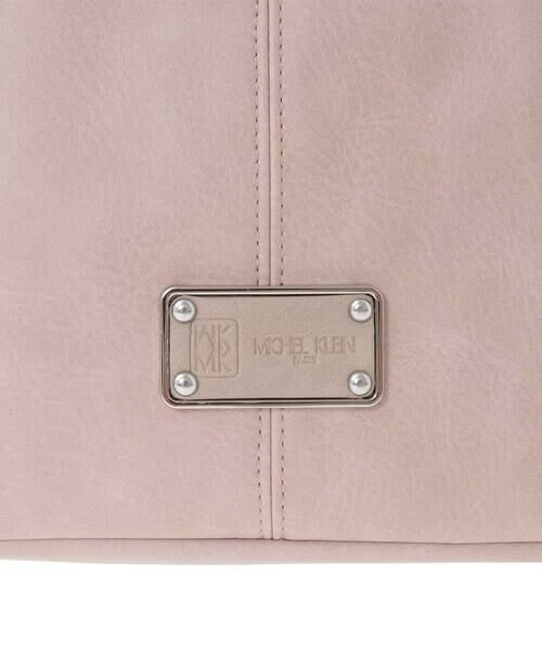 MK MICHEL KLEIN BAG / エムケーミッシェルクランバッグ ショルダーバッグ | [2WAY]メタルタグアクセントショルダーバッグ | 詳細10