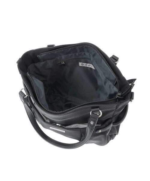 MK MICHEL KLEIN BAG / エムケーミッシェルクランバッグ トートバッグ | [撥水/2WAY/A4収納可]サイドポケットパイピングバッグ | 詳細14