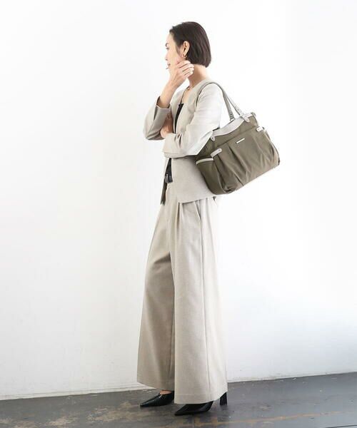 MK MICHEL KLEIN BAG / エムケーミッシェルクランバッグ トートバッグ | [撥水/2WAY/A4収納可]サイドポケットパイピングバッグ | 詳細16