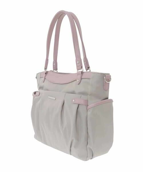 MK MICHEL KLEIN BAG / エムケーミッシェルクランバッグ トートバッグ | [撥水/2WAY/A4収納可]サイドポケットパイピングバッグ | 詳細2