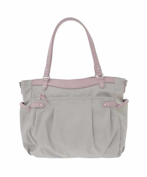 MK MICHEL KLEIN BAG / エムケーミッシェルクランバッグ トートバッグ | [撥水/2WAY/A4収納可]サイドポケットパイピングバッグ | 詳細3