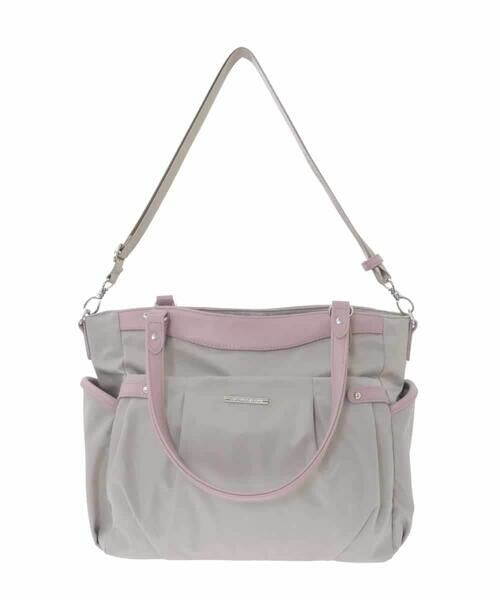 MK MICHEL KLEIN BAG / エムケーミッシェルクランバッグ トートバッグ | [撥水/2WAY/A4収納可]サイドポケットパイピングバッグ | 詳細4