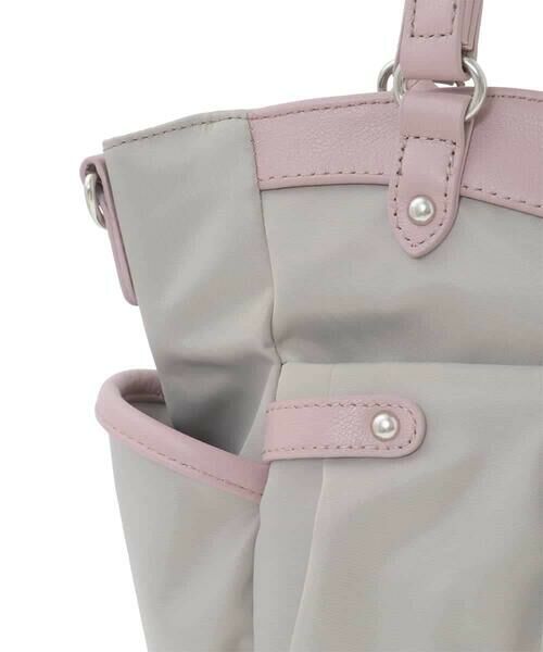 MK MICHEL KLEIN BAG / エムケーミッシェルクランバッグ トートバッグ | [撥水/2WAY/A4収納可]サイドポケットパイピングバッグ | 詳細5