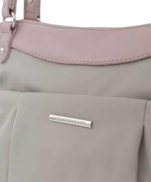 MK MICHEL KLEIN BAG / エムケーミッシェルクランバッグ トートバッグ | [撥水/2WAY/A4収納可]サイドポケットパイピングバッグ | 詳細6