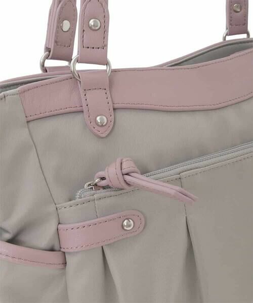 MK MICHEL KLEIN BAG / エムケーミッシェルクランバッグ トートバッグ | [撥水/2WAY/A4収納可]サイドポケットパイピングバッグ | 詳細7